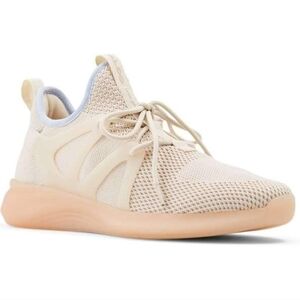 Aldo Women's Sustainable Fashion Lace-Up White Sneakers